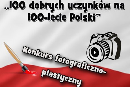 Plakat informujący o konkursie fotograficzno-plastycznym 