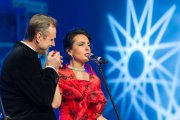 Iwona Kaczmarek (sopran) i Bogusław Morka (tenor) podczas występu w Ciechanowie