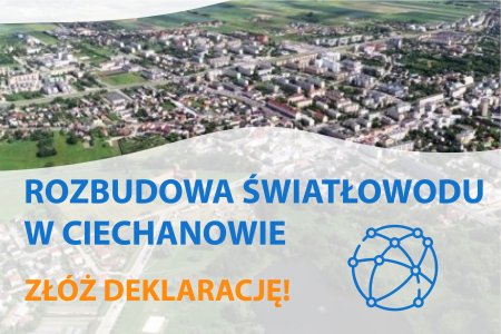 Rozbudowa światłowodu w Ciechanowie