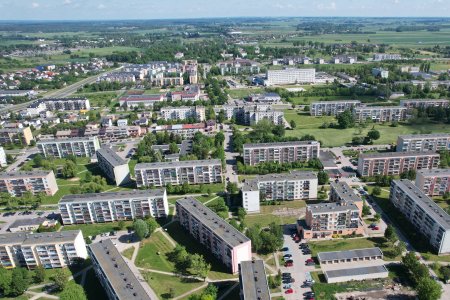 Dzielnica budynków wielorodzinnych.