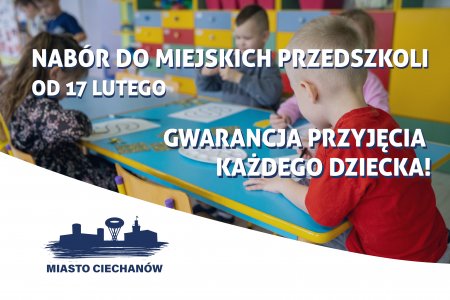 Nabór do miejskich przedszkoli. Gwarancja przyję